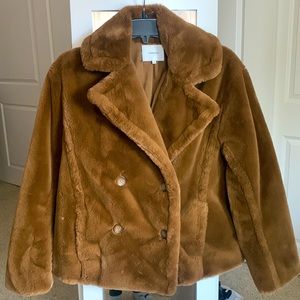 Brown Faux Fur Coat